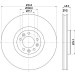Hella | Bremsscheibe | 8DD 355 119-651