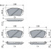 BOSCH | Bremsbelagsatz, Scheibenbremse | 0 986 494 559 BOSCH | Bremsbelagsatz, Scheibenbremse | 0 986 494 559