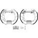 8DB 355 004-881 Bremsbackensatz Shoe Kit Pro