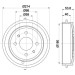 Hella | Bremstrommel | 8DT 355 300-081
