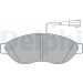 Delphi | Bremsbelagsatz, Scheibenbremse | LP2498