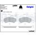 Delphi | Bremsbelagsatz, Scheibenbremse | LP2492 Delphi | Bremsbelagsatz, Scheibenbremse | LP2492