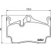 Hella | Bremsbelagsatz, Scheibenbremse | 8DB 355 013-311