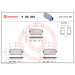 Brembo | Bremsbelagsatz, Scheibenbremse | P 30 051 Brembo | Bremsbelagsatz, Scheibenbremse | P 30 051
