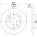 Hella | Bremsscheibe | 8DD 355 100-851 Hella | Bremsscheibe | 8DD 355 100-851