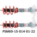 Eibach | Fahrwerkssatz, Federn/Dämpfer | Fahrwerkssatz Federn Dämpfer Pro Street Multi | PSM69-15-014-01-22