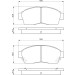 BOSCH Bremsbelagsatz, Scheibenbremse 0 986 461 123