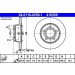 ATE | Bremsscheibe | 24.0110-0259.1 ATE | Bremsscheibe | 24.0110-0259.1