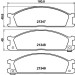 Hella | Bremsbelagsatz, Scheibenbremse | 8DB 355 005-651