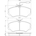 BOSCH Bremsbelagsatz, Scheibenbremse 0 986 460 998