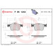 Brembo Bremsbelagsatz, Scheibenbremse XTRA LINE P 85 124X