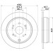 Hella | Bremsscheibe | 8DD 355 119-221