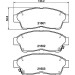 Hella | Bremsbelagsatz, Scheibenbremse | 8DB 355 016-421