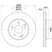 Hella | Bremsscheibe | 8DD 355 127-551