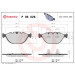 Brembo | Bremsbelagsatz, Scheibenbremse | P 06 028 Brembo | Bremsbelagsatz, Scheibenbremse | P 06 028