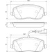 BOSCH Bremsbelagsatz, Scheibenbremse 0 986 494 068