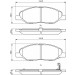 BOSCH Bremsbelagsatz, Scheibenbremse 0 986 494 867