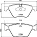 Hella | Bremsbelagsatz, Scheibenbremse | 8DB 355 015-031