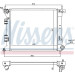 Nissens | Kühler, Motorkühlung | 66775 Nissens | Kühler, Motorkühlung | 66775