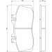BOSCH Bremsbelagsatz, Scheibenbremse 0 986 468 350