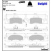 Delphi Bremsbelagsatz, Scheibenbremse LP1299