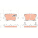 TRW Bremsbelagsatz, Scheibenbremse COTEC GDB3408