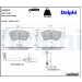 Delphi | Bremsbelagsatz, Scheibenbremse | LP2077 Delphi | Bremsbelagsatz, Scheibenbremse | LP2077
