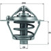 Mahle | Thermostat, Kühlmittel | TX 108 82D Mahle | Thermostat, Kühlmittel | TX 108 82D
