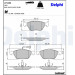 Delphi | Bremsbelagsatz, Scheibenbremse | LP1686 Delphi | Bremsbelagsatz, Scheibenbremse | LP1686