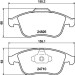 Hella | Bremsbelagsatz, Scheibenbremse | 8DB 355 014-591