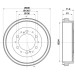 Hella | Bremstrommel | 8DT 355 302-421