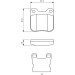 BOSCH Bremsbelagsatz, Scheibenbremse 0 986 490 500