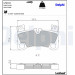 Delphi | Bremsbelagsatz, Scheibenbremse | LP2118 Delphi | Bremsbelagsatz, Scheibenbremse | LP2118