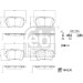 FEBI BILSTEIN 184230 Bremsbeläge FEBI BILSTEIN 184230 Bremsbeläge
