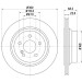 Hella | Bremsscheibe | 8DD 355 108-861