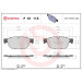 Brembo | Bremsbelagsatz, Scheibenbremse | P 61 115