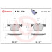Brembo | Bremsbelagsatz, Scheibenbremse | P 86 029