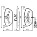 BOSCH | Bremsbelagsatz, Scheibenbremse | 0 986 494 721