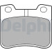 Delphi | Bremsbelagsatz, Scheibenbremse | LP1051 Delphi | Bremsbelagsatz, Scheibenbremse | LP1051