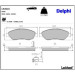 Delphi Bremsbelagsatz, Scheibenbremse LP2010