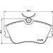 Hella | Bremsbelagsatz, Scheibenbremse | 8DB 355 018-071 Hella | Bremsbelagsatz, Scheibenbremse | 8DB 355 018-071