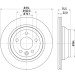 Hella | Bremsscheibe | 8DD 355 109-801