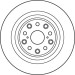 DF6038S Bremsscheibe TRW SINGLE