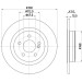 Hella | Bremsscheibe | 8DD 355 122-871