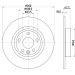 Hella | Bremsscheibe | 8DD 355 126-721