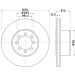 Hella | Bremsscheibe | 8DD 355 117-481