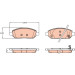 GDB2135 Bremsbelagsatz, Scheibenbremse