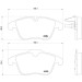 Brembo | Bremsbelagsatz, Scheibenbremse | P 61 106