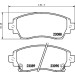 Hella | Bremsbelagsatz, Scheibenbremse | 8DB 355 017-101