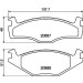Hella | Bremsbelagsatz, Scheibenbremse | 8DB 355 017-501